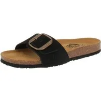 Plakton plakton 181018 Bis 3 Nobuck - Damen Pantolette - Negro Sandale