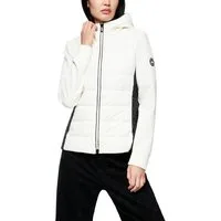 Marc Cain Steppjacke Ski is the Limit Premium Damenmode sportiv, Ärmel aus Kontrastmaterial, leicht tailliert