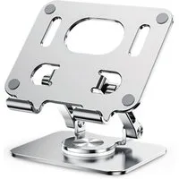 RUHE Tablet-Halterung Aluminium iPad Halterung Tablet Ständer Verstellbar mit 360° Drehbar, (bis 16.5 Zoll, iPad Ständer, Handy Halterung Schreibtisch, Aluminium Ständer Kompatibel mit 4,7-16,5" iPads Surface-Tablets)