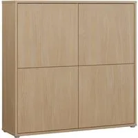 FORTE Highboard, Grifflos,Push to open, Stauraum