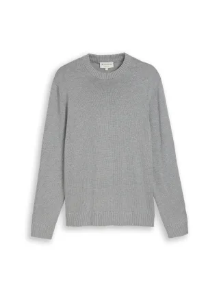 Tom Tailor - Strickpullover aus Baumwolle Knit Grey Melange - Gr. - XXXL