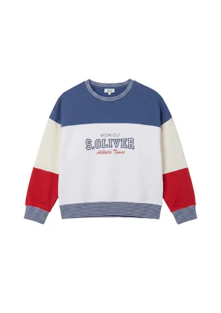 s.Oliver - Sweatshirt blau/mehrfarbig - Gr. - 34