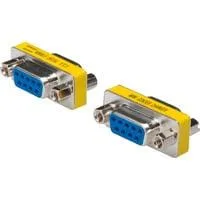 Mini Gender-Changer / 9-pin, Adapter DSUB9 Buchse auf DSUB9 Buchse