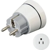 Hama Reiseadapter Typ A und Typ B, 3 polig, Geräte aus Amerika und Kanada Reiseadapter Typ EF (Konturenstecker)