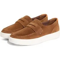 Tommy Hilfiger MODERN LIGHT HYBRID SUEDE LOAFER Loafer Businessschuh, Slipper, Schlüpfschuh, mit modischem Zierriegel