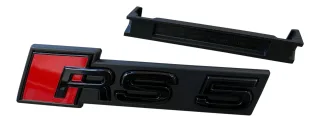 Original Audi Black Edition RS5 8T 8F F5 Emblem Schriftzug Schwarz Kühlergrill