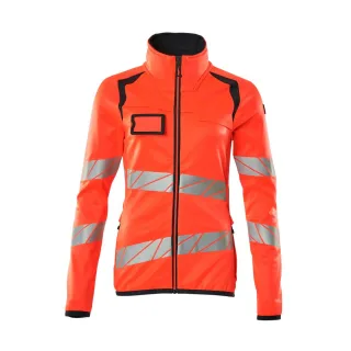 MASCOT Damen Fleecepullover mit Reißverschluss ACCELERATE SAFE Hi-vis Rot / Schwarzblau L - 19153-315-22210-L