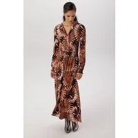 Aniston SELECTED Midikleid mit Smok-Details und fantasievollem Blütendruck - NEUE KOLLEKTION