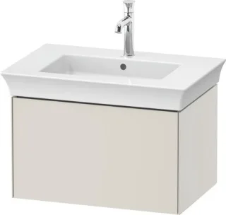 Duravit White Tulip Waschtischunterbau wandhängend Nordic Weiß Seidenmatt 684x458x410 mm - WT4241039 WT424103939