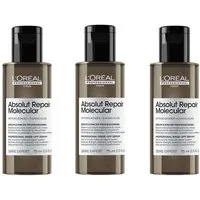 L'ORÉAL PROFESSIONNEL PARIS Haarserum L'Oréal Professionnel Absolut Repair Molecular Rinse-Off Serum 3×75 ml, 3-tlg.