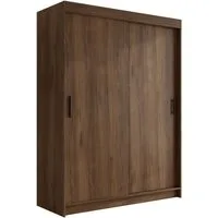 MIRJAN24 Kleiderschrank Infinity I 150 (mit zwei Schwebetüren) 150x58x200 cm, mit Kleiderstange