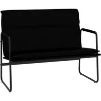 vidaXL Sitzbank Sitzbank Schwarz 100x64x80 cm Kunstleder