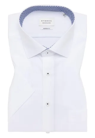 ETERNA - Original Shirt Popeline Kurzarm weiß - Gr. - 48/Kurzarm