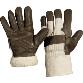 Arbeitshandschuhe Polsterleder Winter braun - 1118