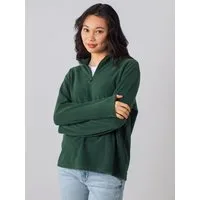 HONEST BASICS Fleecejacke Damen Polar Half-Zip