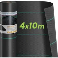 Dripex Unkrautvlies Unkrautvlies Gartenvlies 90g/m² Unkrautfolie Wasserdurchlässig, 4mx10m=40m² Rolle