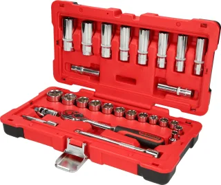 KS Tools 3/8" CHROMEplus Steckschlüssel-Satz, 27-tlg - 958.0627