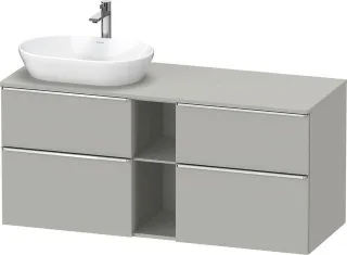 Duravit D-Neo Konsolenwaschtischunterbau wandhängend Betongrau Matt 1400x550x664 mm - DE4970L1007000 DE4970L10070000