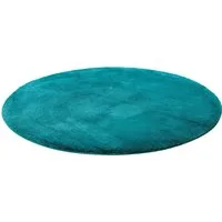 Wecon home Basics Badematte Joris, Höhe 20 mm, rutschhemmend beschichtet, strapazierfähig, Polyester, rund, waschbar, viele Größen, Badezimmerteppich, uni