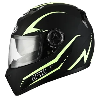 XANES Full Face Bike Helmet Universal Lightweight 1.25KG Dual Visor Removable Liner Ventilation Design Black Green for C