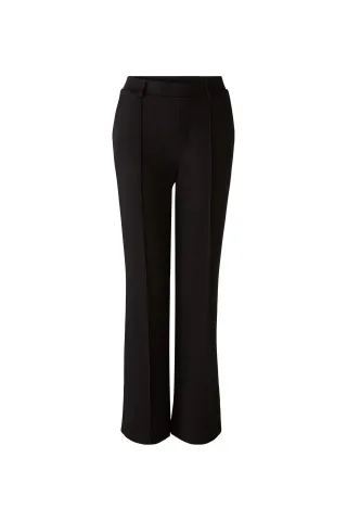 Oui - Hose Flared, lang, high waist black - Gr. - 40