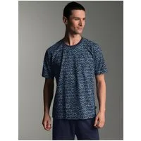 Trigema T-Shirt TRIGEMA T-Shirt mit freundlichem Smiley-Muster (1-tlg)