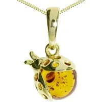 OSTSEE-SCHMUCK Kette mit Anhänger Ostsee-Schmuck Kette mit Anhänger Marienkäfer (2-tlg)