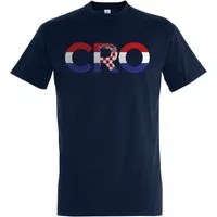 Youth Designz T-Shirt Kroatien Herren T-Shirt im Fußball Look mit CRO Frontprint