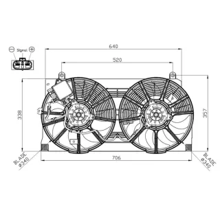 NRF K?hlerl?fter Nissan Leaf 47943