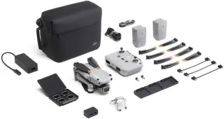DJI Air 2S Fly More Combo [3-Achsen-Gimbal 54K Video 1" CMOS-Sensor 4 Hindernissensoren 31min Flugzeit 12km FHD Transmission MasterShots] grau