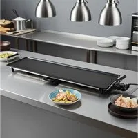 Nedis Tischgrill XXL Teppanyaki Tischgrill 1800W 90x23cm Grillplatte Antihaft 5 Stufen, 1800 W, Elektrische XXL Teppanyaki Grillplatte Cool-Touch-Griffe