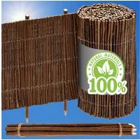 urfence Beetumrandung 300 x 40 cm - Flexible Beeteinfassung Weide Rollborder