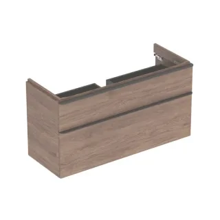 Geberit Smyle Square Unterschrank für Waschtisch, m. 2 Schubladen 118,4x61,7x47cm, Nussbaum, 500355J 500355JR1