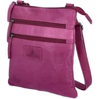 The Skandinavian Brand Umhängetasche The Skandinavian Brand Damen Ledertasche Purple (1-tlg)