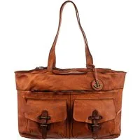 HARBOUR 2nd Shopper UP13070 Totebag Style Jordan Tragetasche (ein Stück, 1-tlg., ca. B/H/T 43/42/12 cm), Leder