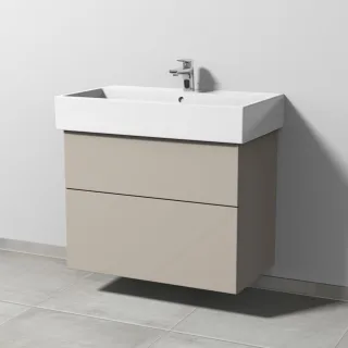 Sanipa 3way Waschtischunterbau zu Duravit Vero Air Waschtisch mit 2 Auszügen, Kaschmir-Matt SP4341U