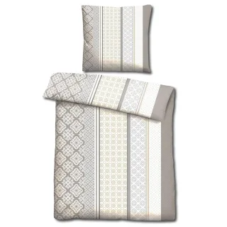 CloudComfort Basic Mikrofaser Bettwäsche beige 135 x 200 + 80 x 80 cm