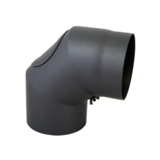 Bertrams Bogen 07SB90-130T 130 x 2 mm, 90Grad, 3-tlg., feststehend, mit Tür, gussgrau