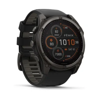 Garmin Smartwatch Fenix 8 - 51 mm Solar Sapphire Graphit Carbongrau Titan DLC 010-02907-11