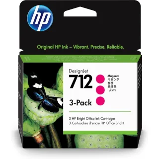 Original 3ED78A HP 712 DNJ Tinte (3) magenta