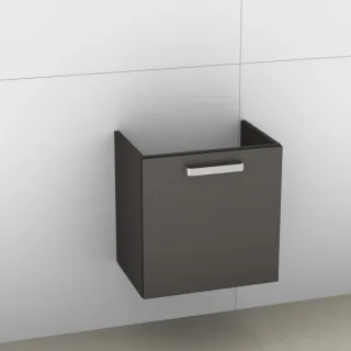 Artiqua 415 Waschtischunterschrank für Pro S 818858, Stahlgrau Metallic, 415-WUT-L51-R-7141-88 415-WUT-L51-R-7141-88