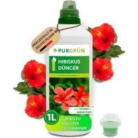 Purgrün Blumendünger Hibiskus Dünger, NPK 8+8+6, Guano, 1 Liter, Flüssigdünger, 1-St., 1 Liter