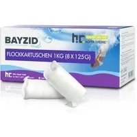 Höfer Chemie GmbH Poolpflege 1 kg BAYZID® Flockkartusche für Pools, Sorgt für kristallklares Wasser durch feine Partikelbindung