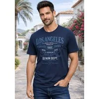 Man's World T-Shirt Kurzarm, mit Print, Rundhalsausschnitt, aus Baumwolle