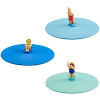 Lurch Glas Sommerdeckel Splash Girls 3er Set Glasabdeckung, Silikon