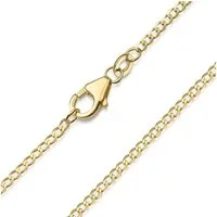 Materia Goldkette Damen Panzerkette Echtgold 1,6mm K84, 333 Gelbgold