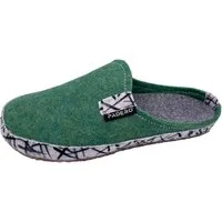 PADERO TONI-Striped Pantoffel Wollfilz Hausschuh