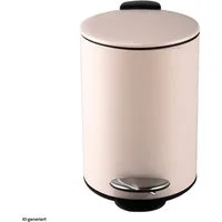 HTI-Living Kosmetikeimer Kosmetikeimer Jannik 3 Liter Rosa, Mülleimer Treteimer Edelstahl