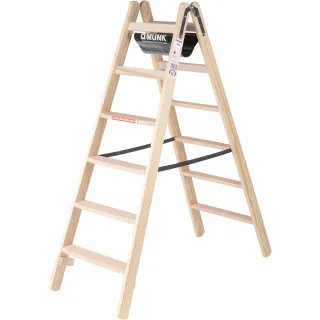 Munk Stufen-Stehleiter Holz - 033812