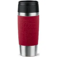 Emsa Thermobecher Travel Mug Classic, mit 360°-Trinköffnung, auslaufsicher, rutschfest, Edelstahl, Kunststoff, Silikon, 4h heiß, 8h kalt - 360 ml / 6h heiß, 12h kalt - 500 ml, 100% dicht